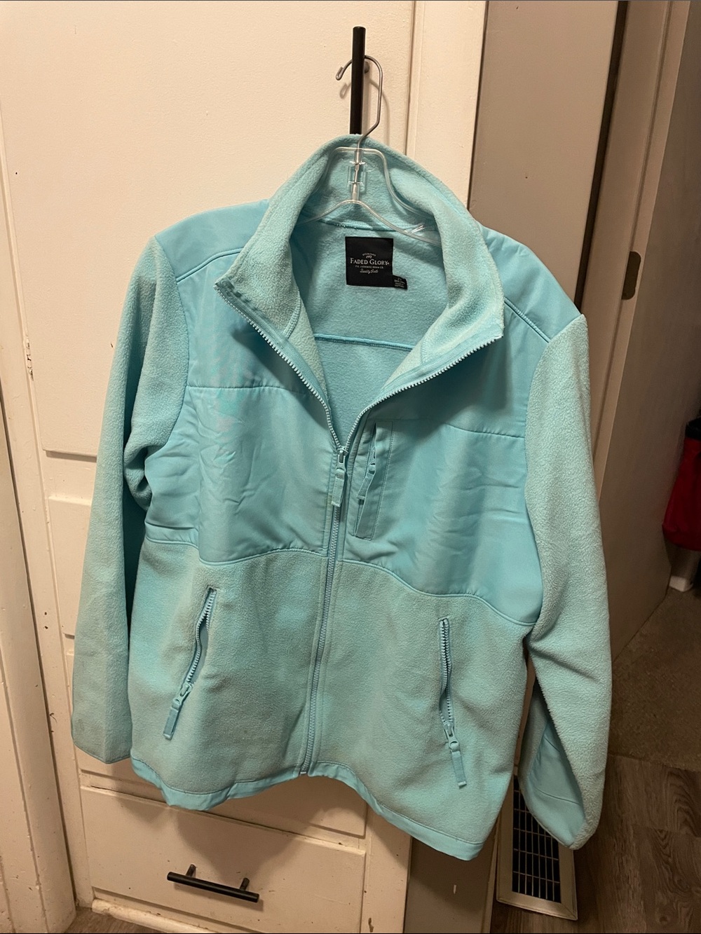 Faded Glory Light Blue Teddy Jacket